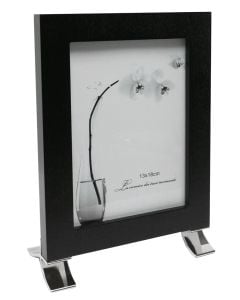 VENEERED MDF FRAME W/ SILVER METAL SUPPORT 13*18cm