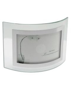 GLASS FRAME WITH STAINLESS STEEL INLAY 10X15CM