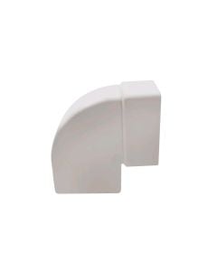 Front elbow, PVC, 100x60mmx90°,  white