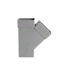 Branch, PVC, 100x60mm, gray