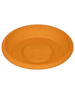 Round flower pot saucer, GERBER, plastic, orange, Ø11 xH2 cm