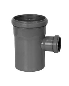 Tee, polypropylene, Ø110x50mm, with rubber