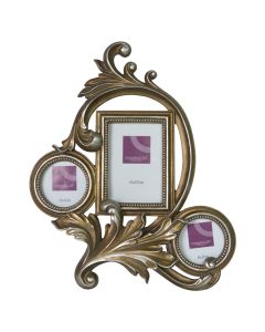 Photo Frame, 3 photo, silver