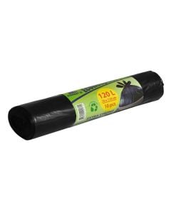 Garbage bag, "EcoRespect",palstic, black, 70x105cm, 120 lt, 1 piece