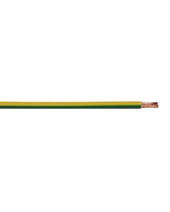 Flexible power cable 1x6mm², Green&yellow color N07V-K, Fire resistant