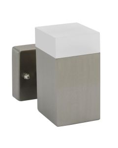 stainless steel body, acrylic shade, size:L:120*W:78*H:120mm, 230V, 16pcs LED included, IP44