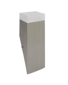 stainless steel body, acrylic shade, size:L:60*W:60*H:215mm, 230V, 16pcs LED included, IP44