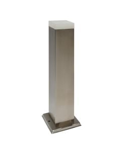 stainless steel body, acrylic shade, size:L:125*W:125*H:500mm, 230V, 16pcs LED included, IP44