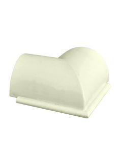 Rut elbow, PVC,  Ø110mmx90°, white
