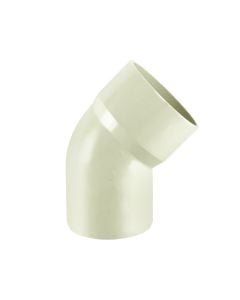 Elbow, PVC, Ø75mmx45°, white