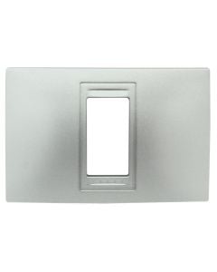 1 mod. Cover frame dull silver Unica Allegro