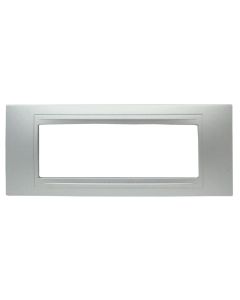 6 mod. Cover frame dull silver Unica Allegro