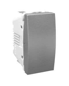 10 AX one-way screwless terminals aluminium Unica Top