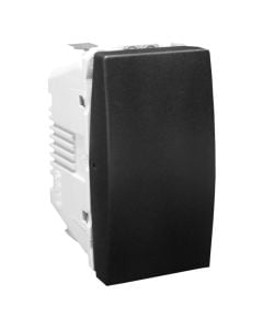 10 AX one-way screwless terminals graphite Unica Top