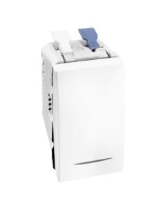10 AX one-way screwless terminals w orange indicator lamp white Unica