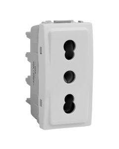 Socket 2P + E Italian (Bivalente) white Unica Top