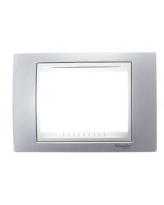3 mod. Cover frame aluminium Unica Top