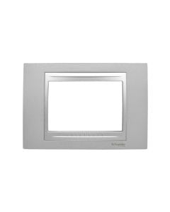 3 mod. Cover frame aluminium Unica Top