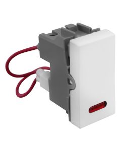 10AX 250V one gang one way switch with indicator unit