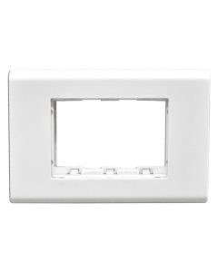 Three gang frame plus frontplate