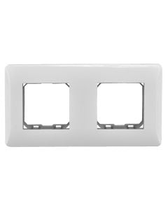 Two gang frame plus frontplate