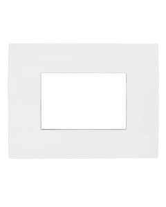 ABB cover frame, 3 module, white color