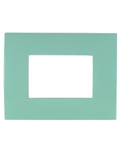 ABB cover frame, 3 module, green color