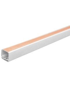 Plastic cable tray with clamber 12.5x 12.5mm