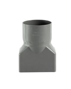Reducing, PVC, 100x60xØ75mm, gray