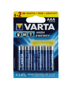 Bateri 1.5V - AAA blister 6 (4+2) High Energy
