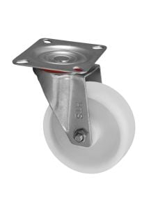 Mobile wheel white color Turkish model,w=10cm, h=12.6cm, weight = 75kg