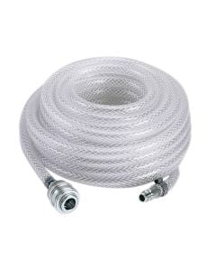 Transparent tube for air tools with reducers, Einhell, 6 mm x 15 m, 8 bar