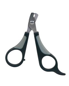 Scissors for cutting nails for cats, small dogs and birds, Trixie 2373, 8 cm plastic handles with rubber coating