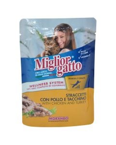 Cat food, Miglior Gatto, 100gr, with chicken and turkey