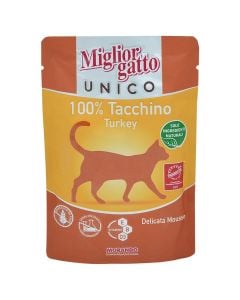 Cat food, Miglior Gatto, 85gr, with turkey
