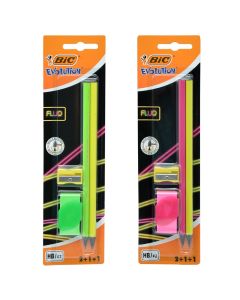 Bic Bleistifte Evolution Fluo Blister HB 2 pc