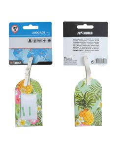 Luggage label with print, 4ASS