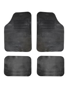 Car mats, Universal, rubber, 4 piece