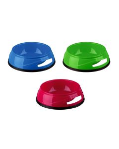 Plastic bowl with rubber base ring, Trixie, 0.5 L, 14 cm, mix