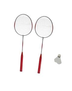 Badmintonracket and shuttle, 3 piece