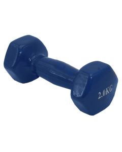 Dumbbel, 2 kg, plastic cover