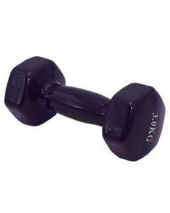 Dumbbell, weight 3 kg, plastic cover, mix colors