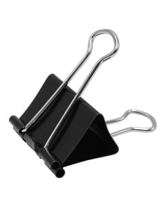Document clip, 41 mm, metal, black