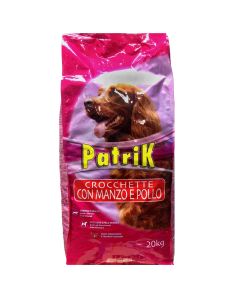 Dog food, Patrik, 20kg, with beef and chicken
