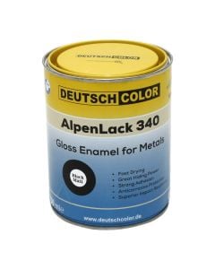 Oil paints, Alpen Lack 340, 0.75L, black mat