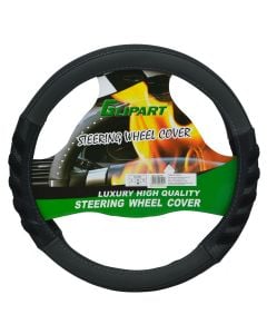 Steering wheel cover, Glipart, 90105, masa M, black+grey