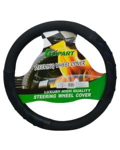 Steering wheel cover, Glipart, 90107, masa M, black+blue