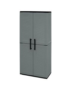 Plastic cabinets with 2 doors, 4 adjustable shelves, Art Plast, L 680 x P370 x H 1630 mm