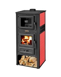Wood stove with an oven ''AMBASADOR '',10-12 KW, 490x460x1160 mm