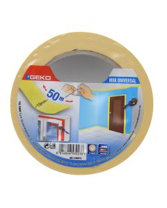 Adhesive masking tape, Geko, MSK Universal, 19 mm x 50 m
